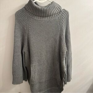 UGG Soft Gray Cowl Neck Sweater